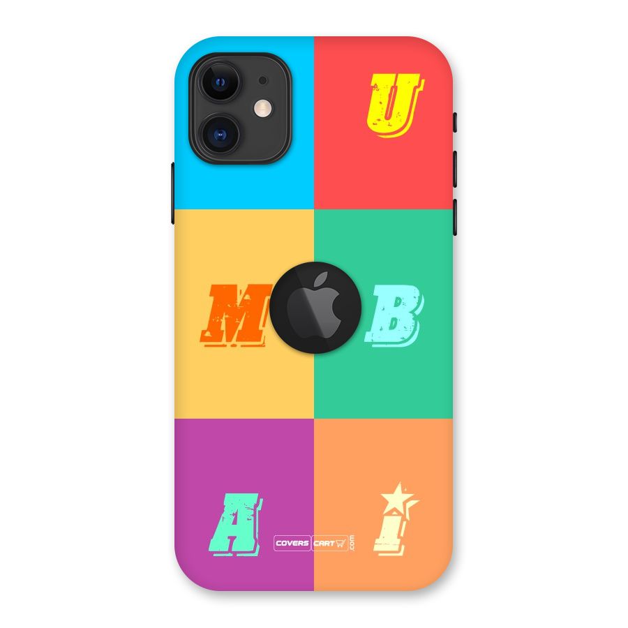 Mumbai Alphabets Back Case for iPhone 11 Logo Cut