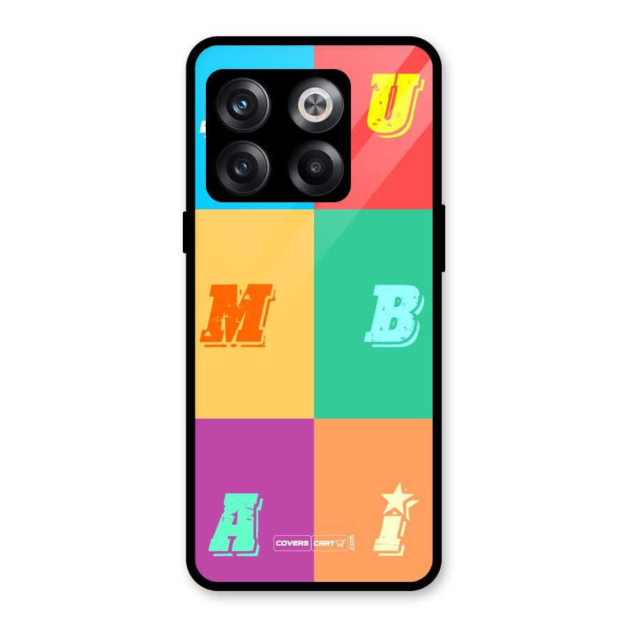 Mumbai Alphabets Glass Back Case for OnePlus 10T