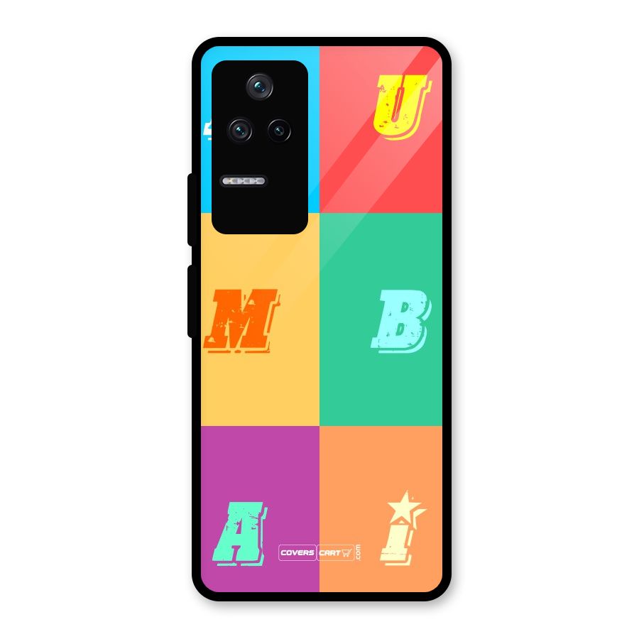 Mumbai Alphabets Glass Back Case for Poco F4 5G