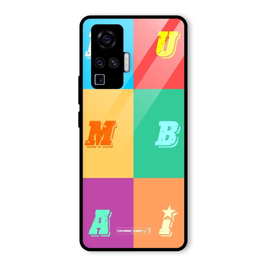 Mumbai Alphabets Glass Back Case for Vivo X50 Pro