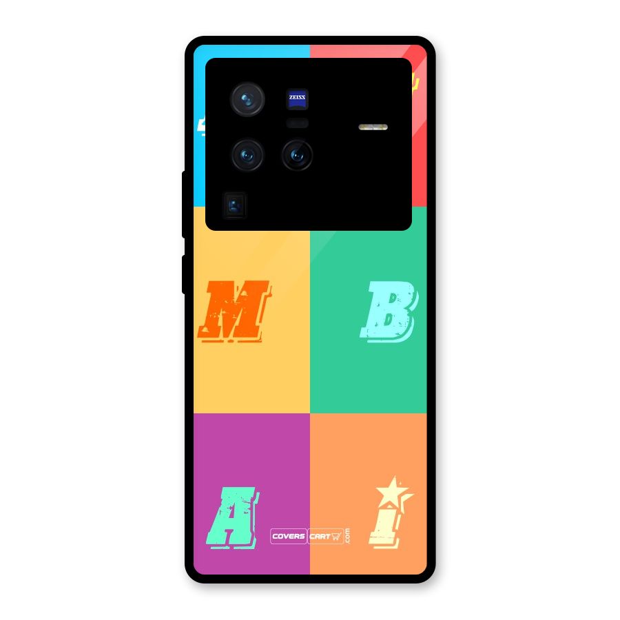 Mumbai Alphabets Glass Back Case for Vivo X80 Pro