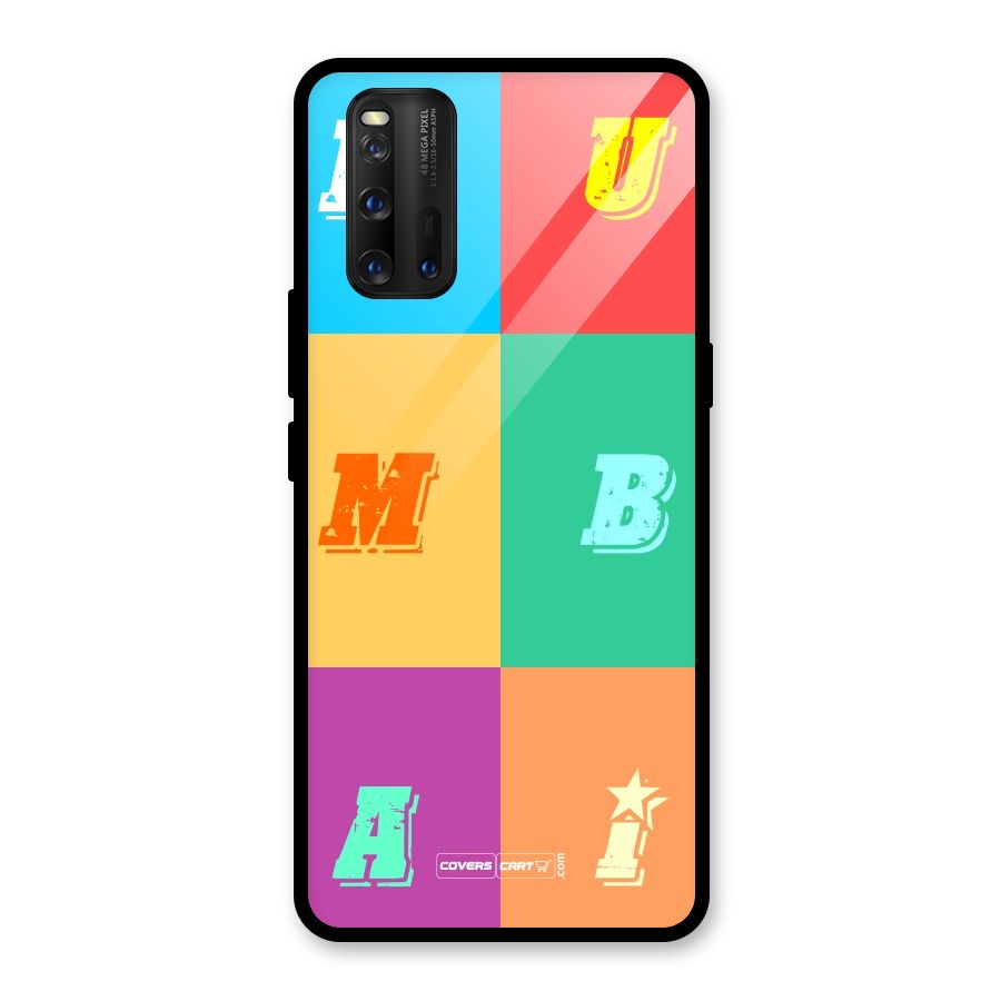 Mumbai Alphabets Glass Back Case for Vivo iQOO 3