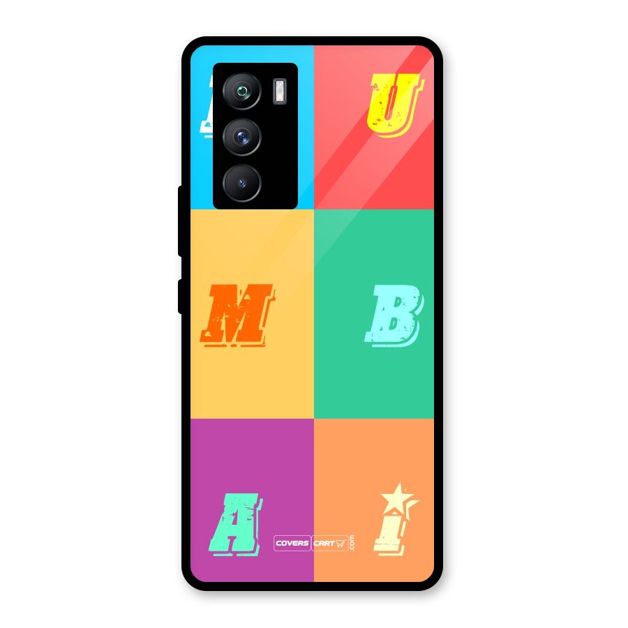Mumbai Alphabets Glass Back Case for Vivo iQOO 9 SE