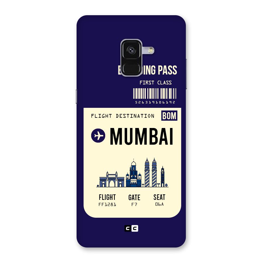 Mumbai Boarding Pass Back Case for Galaxy A8 Plus