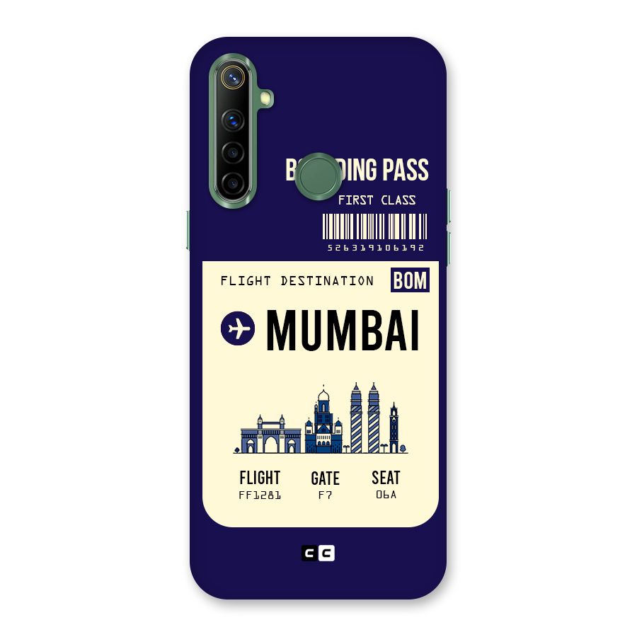 Mumbai Boarding Pass Back Case for Realme Narzo 10