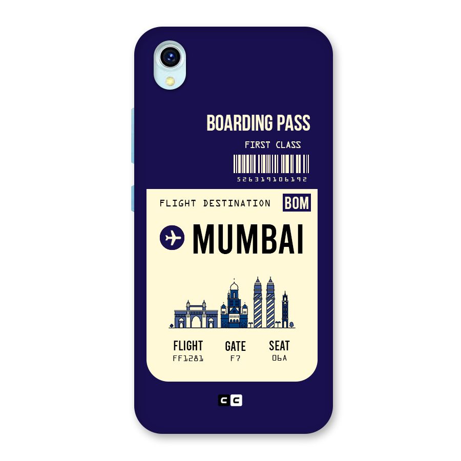 Mumbai Boarding Pass Back Case for Vivo Y1s