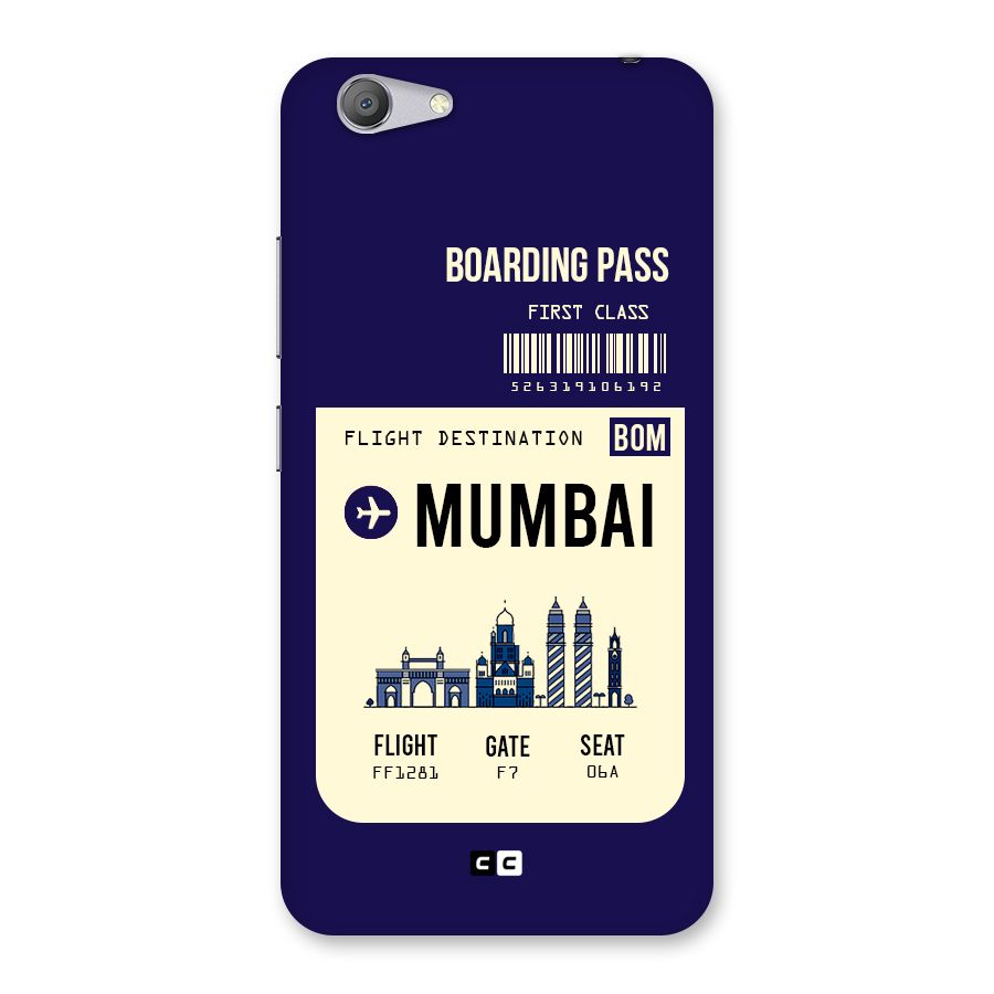 Mumbai Boarding Pass Back Case for Vivo Y53