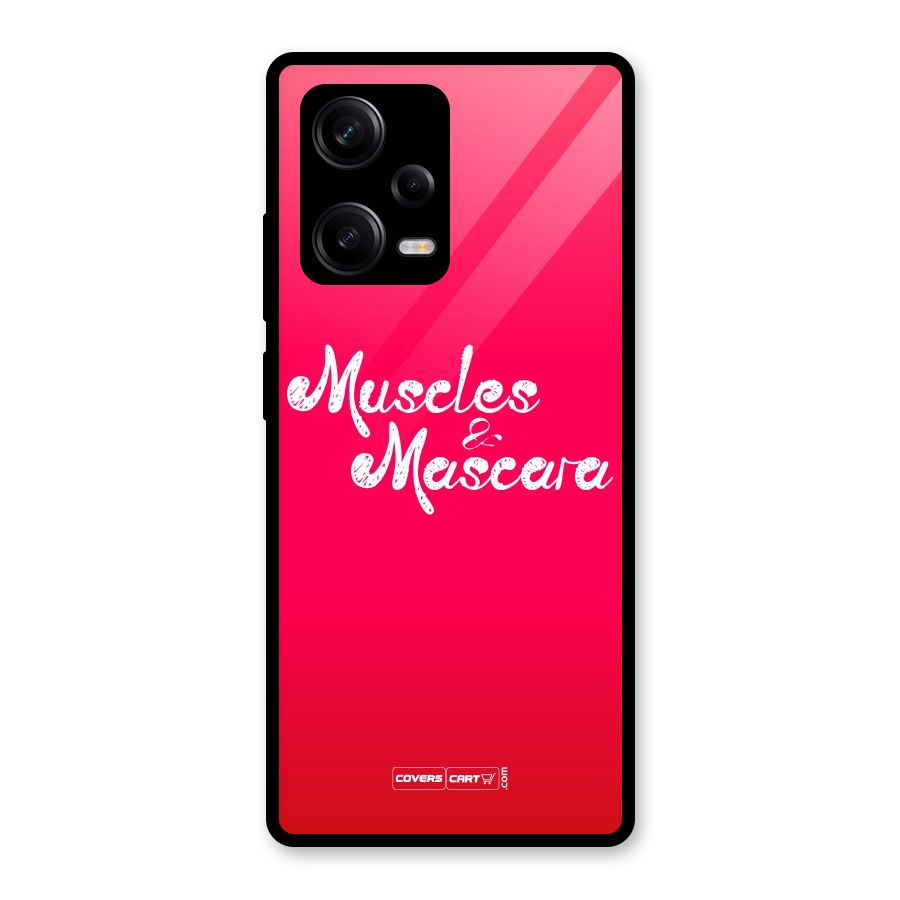 Muscles and Mascara Glass Back Case for Redmi Note 12 Pro