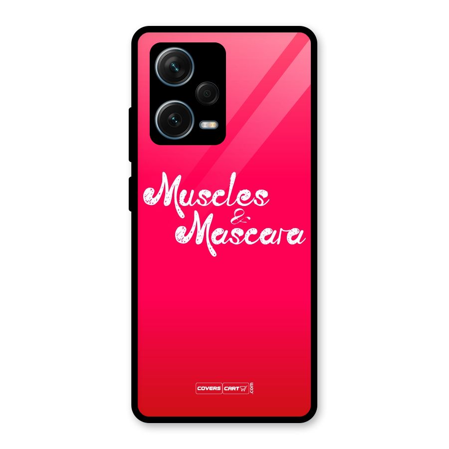 Muscles and Mascara Glass Back Case for Redmi Note 12 Pro Plus 5G