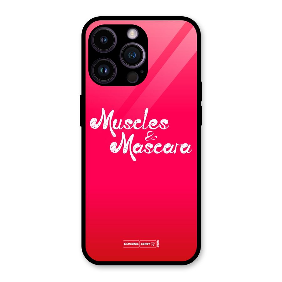 Muscles and Mascara Glass Back Case for iPhone 14 Pro Max