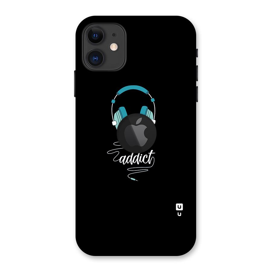 Music Addict Back Case for iPhone 11 Logo Cut