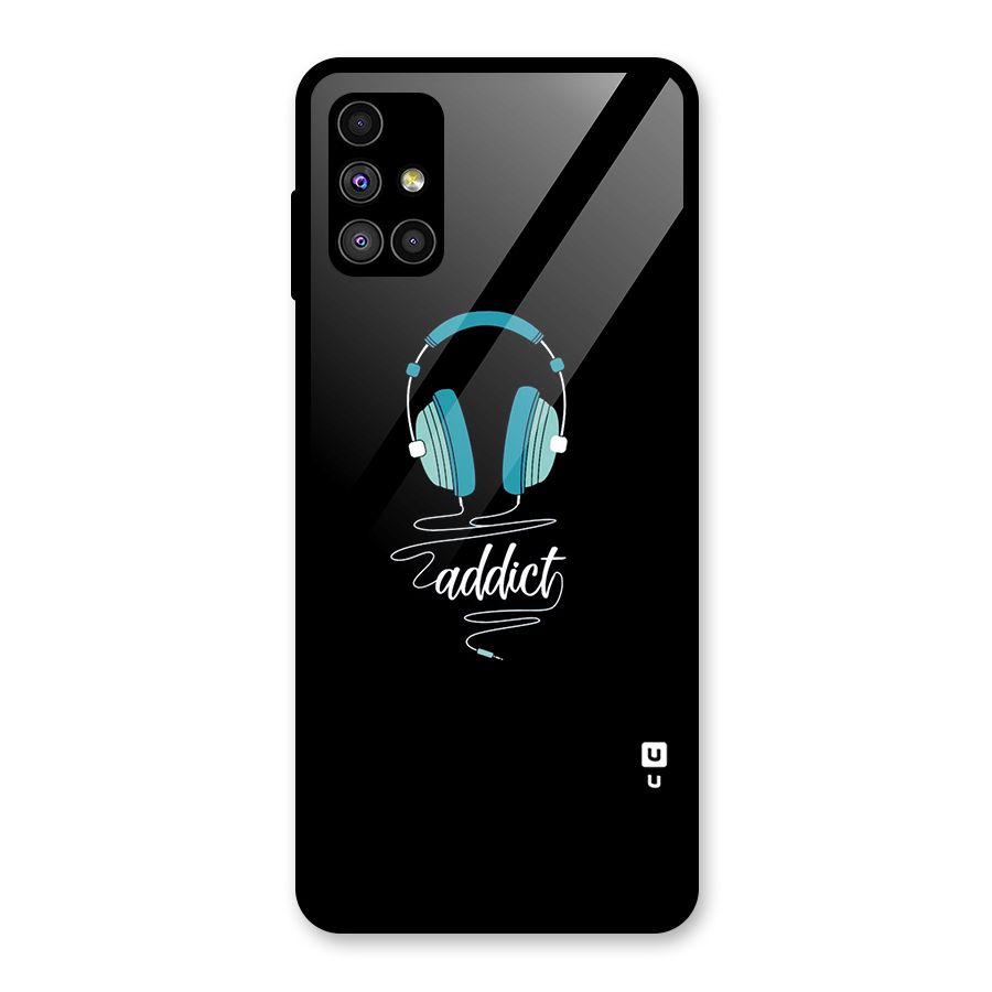 Music Addict Glass Back Case for Galaxy M51