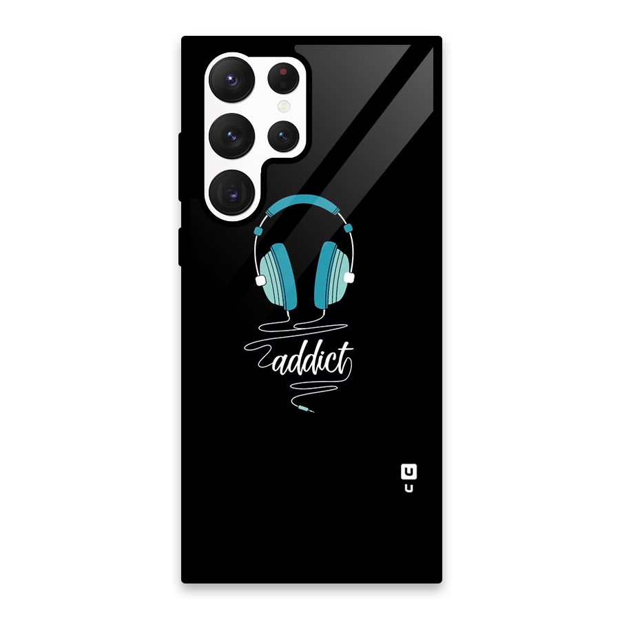 Music Addict Glass Back Case for Galaxy S22 Ultra 5G
