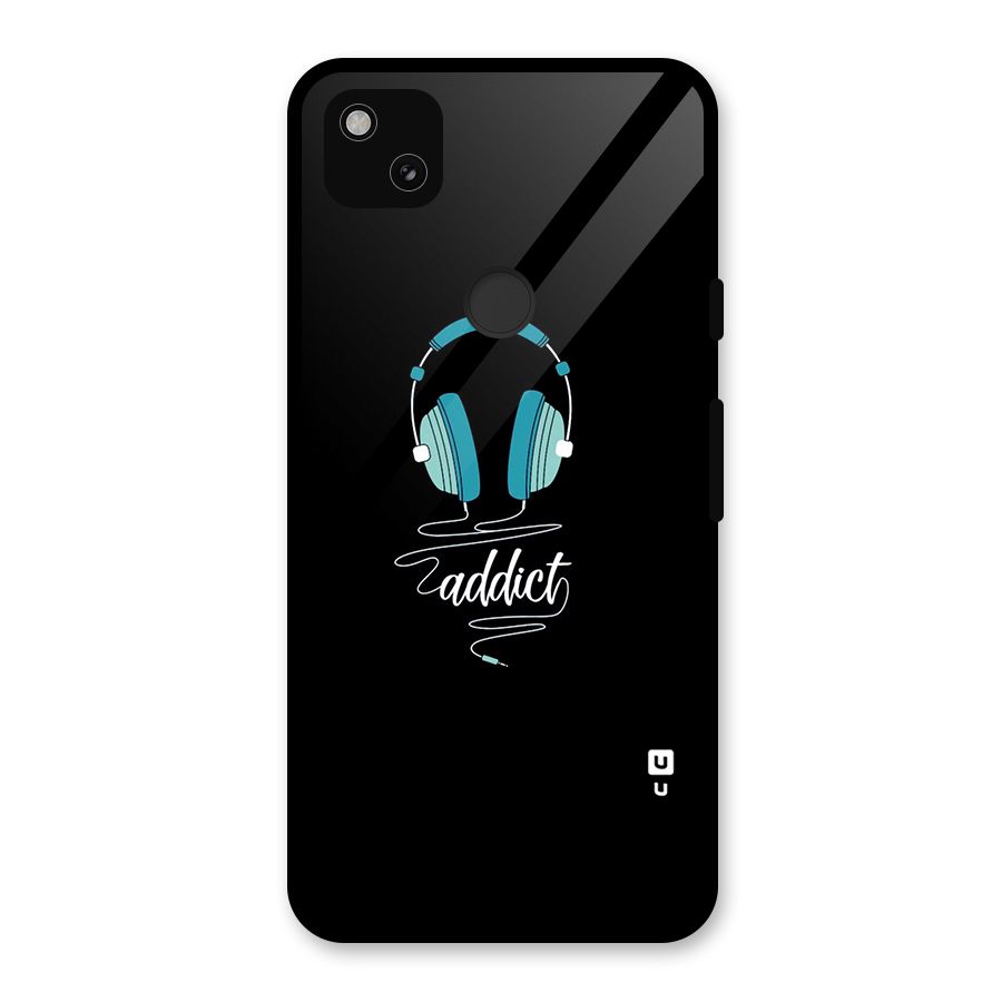 Music Addict Glass Back Case for Google Pixel 4a