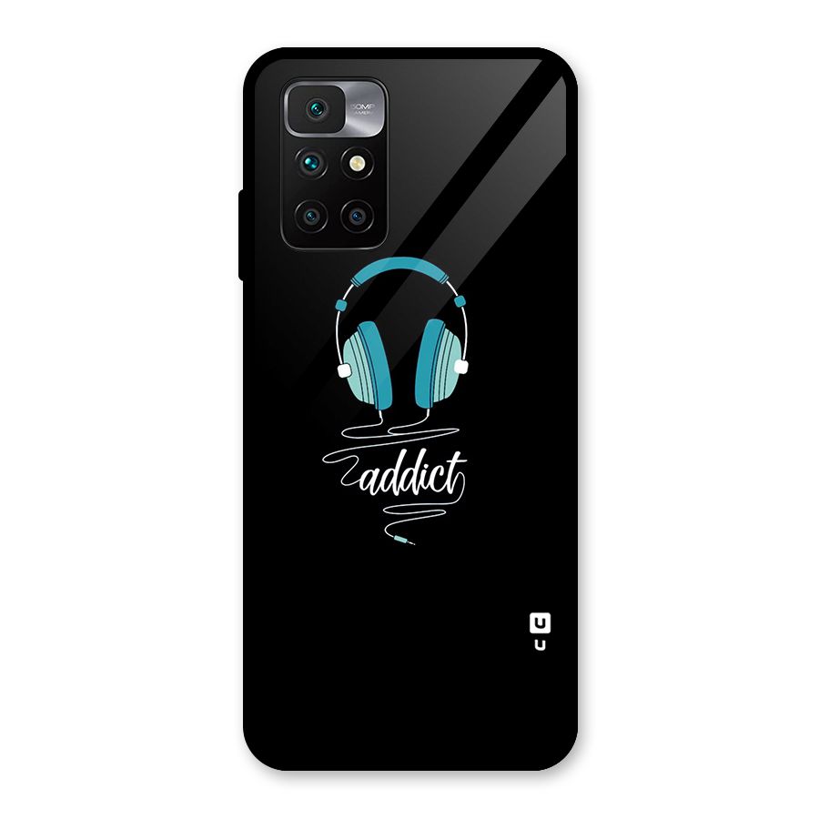 Music Addict Glass Back Case for Redmi 10 Prime