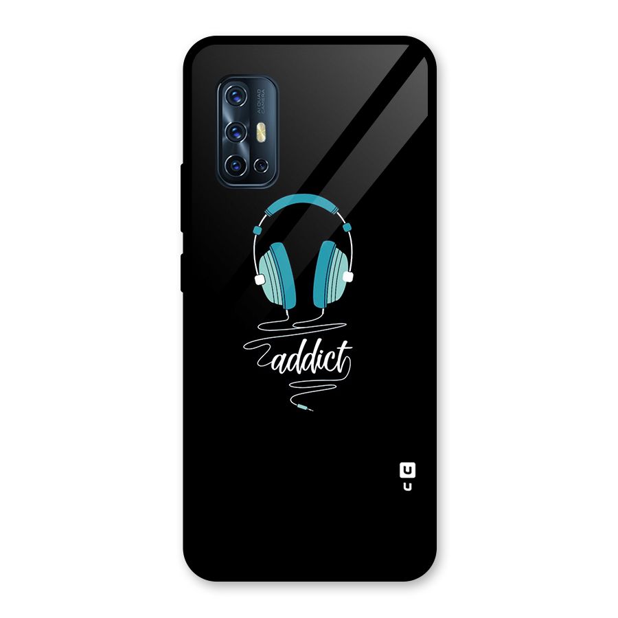 Music Addict Glass Back Case for Vivo V17