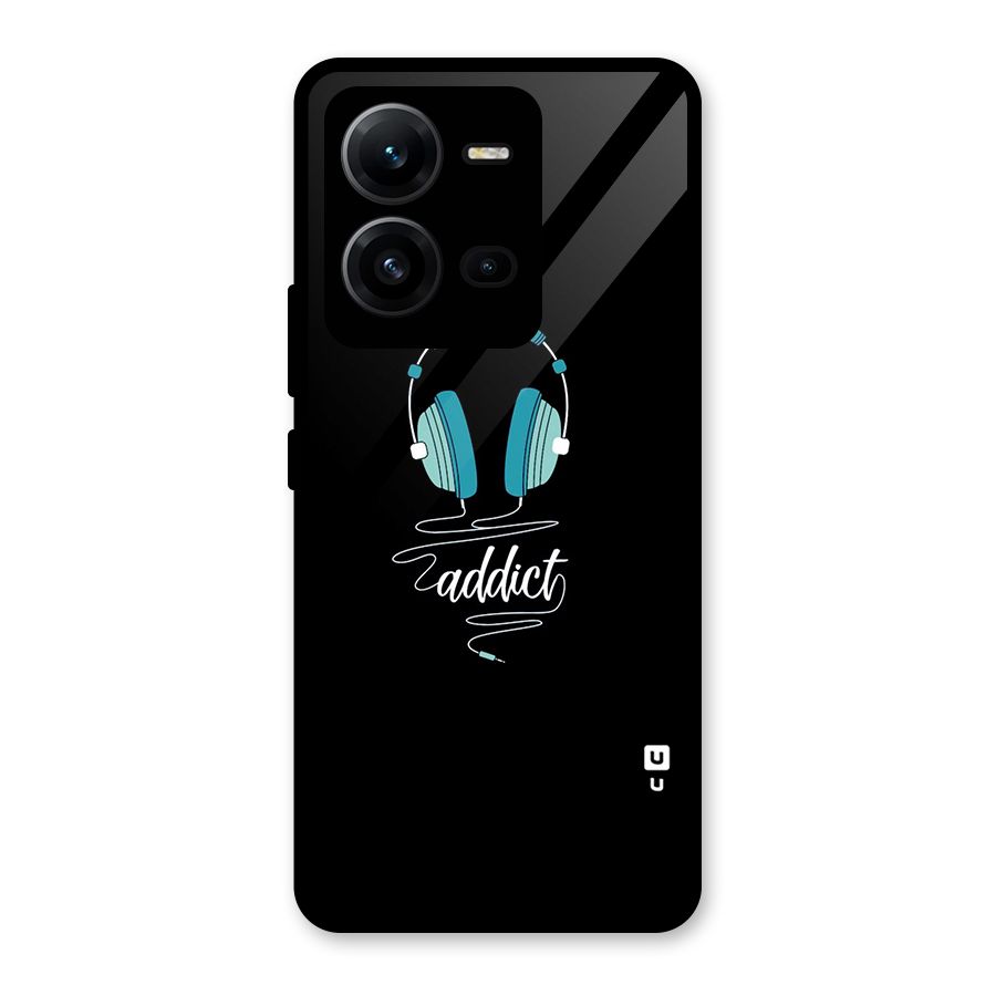 Music Addict Glass Back Case for Vivo V25