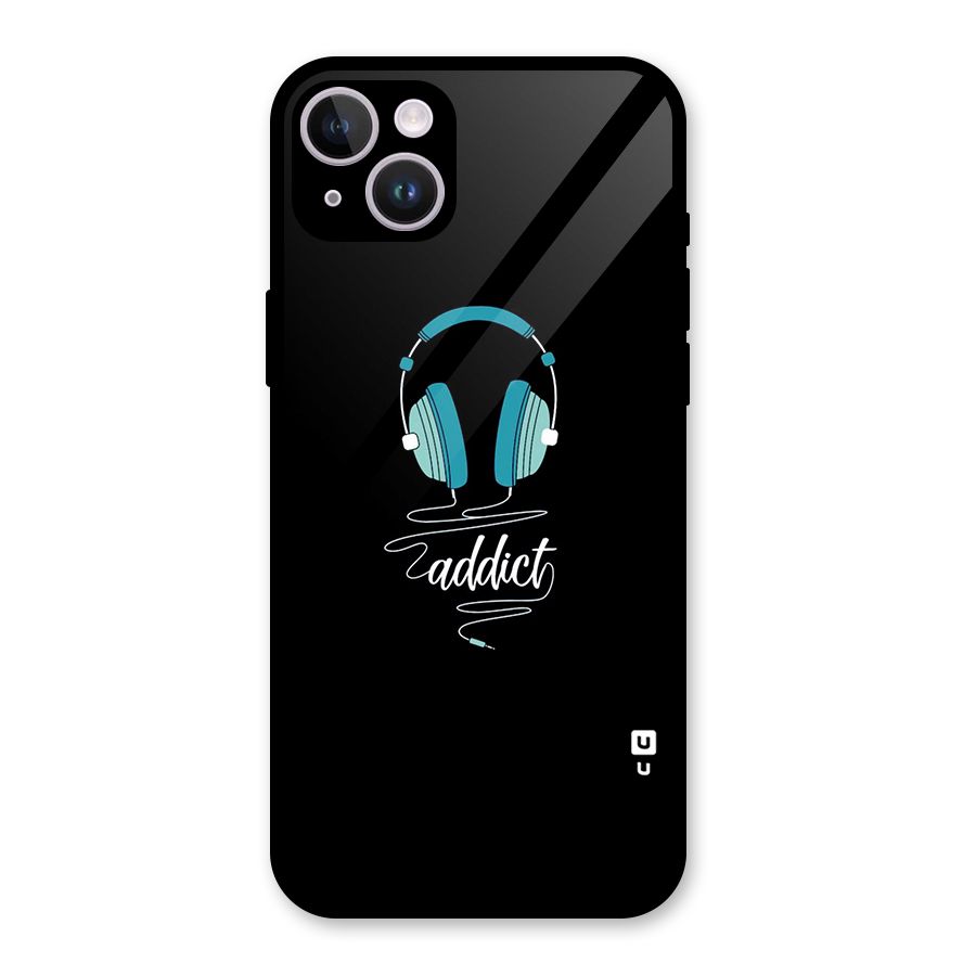 Music Addict Glass Back Case for iPhone 14 Plus