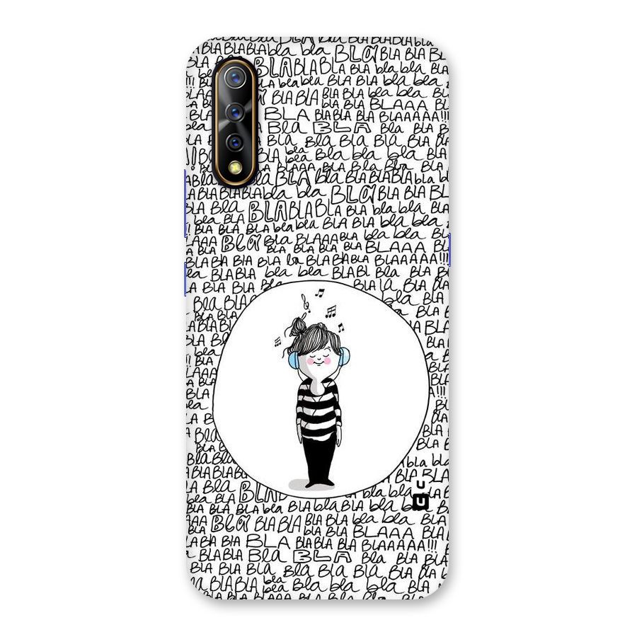 Music And Bla Bla Back Case for Vivo S1