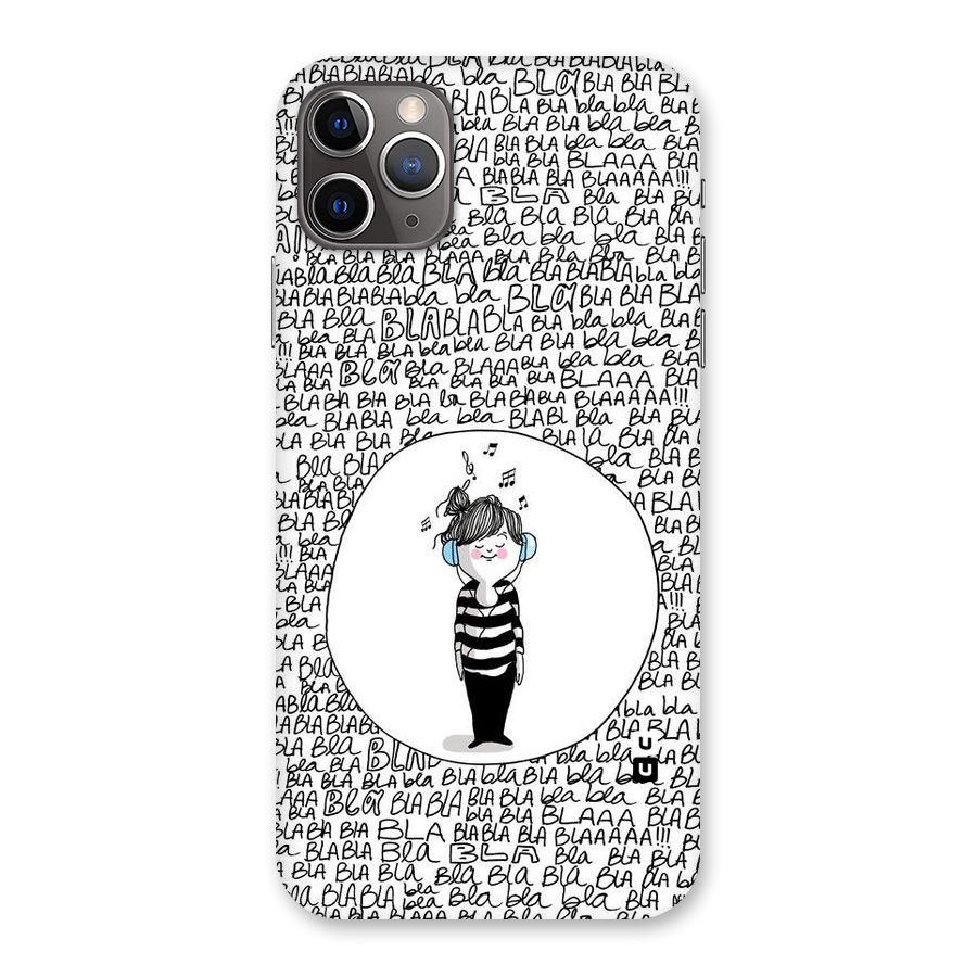 Music And Bla Bla Back Case for iPhone 11 Pro Max