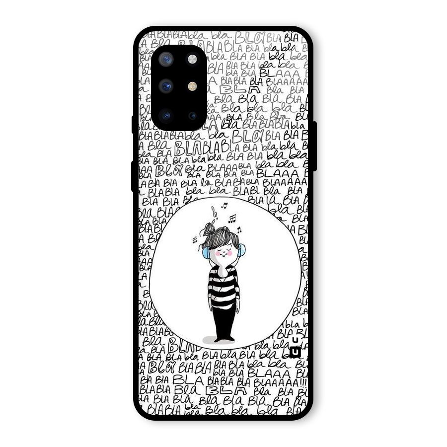 Music And Bla Bla Glass Back Case for OnePlus 8T