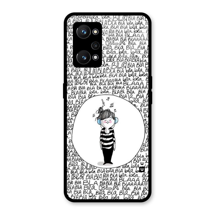 Music And Bla Bla Glass Back Case for Realme GT Neo 3T