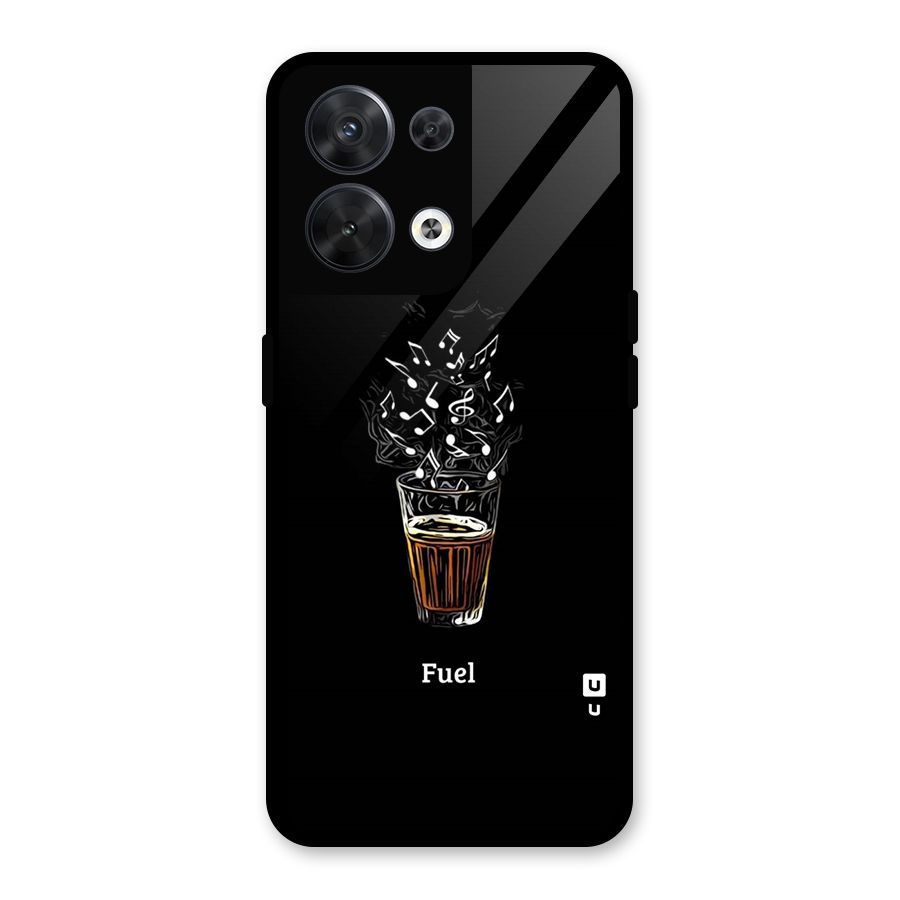 Music Chai My Fuel Glass Back Case for Oppo Reno8 5G