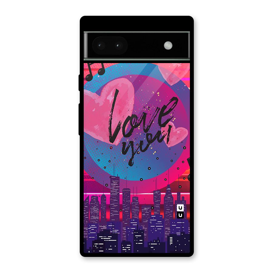 Music City Love Glass Back Case for Google Pixel 6a