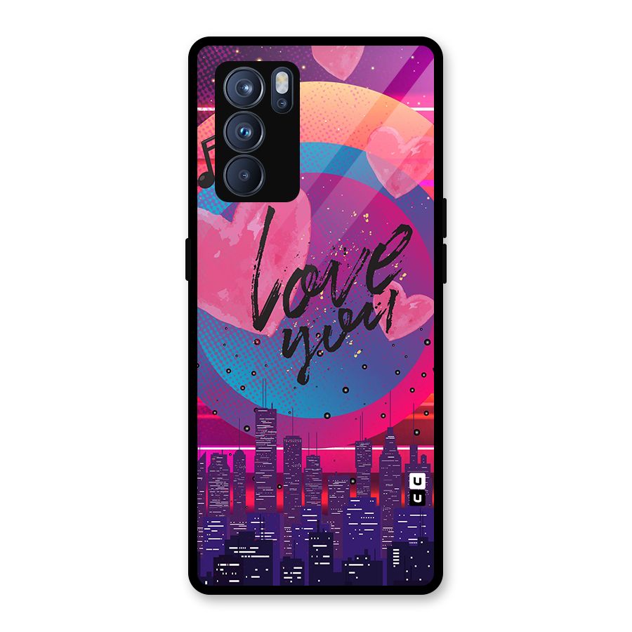 Music City Love Glass Back Case for Oppo Reno6 Pro 5G