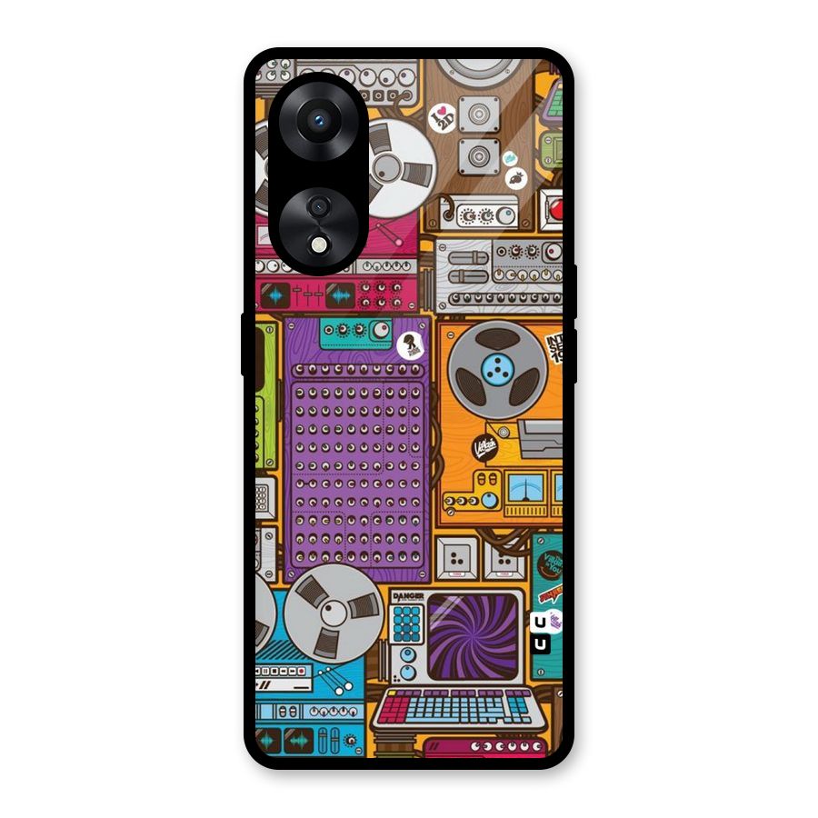 Music Decks Glass Back Case for Oppo A78