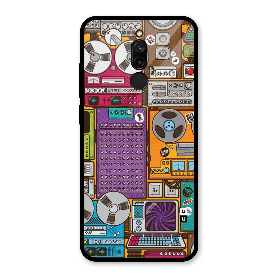 Music Decks Glass Back Case for Redmi 8