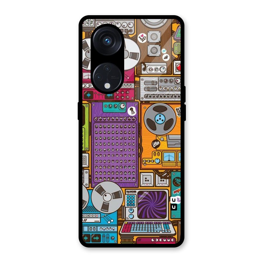 Music Decks Glass Back Case for Reno8 T 5G