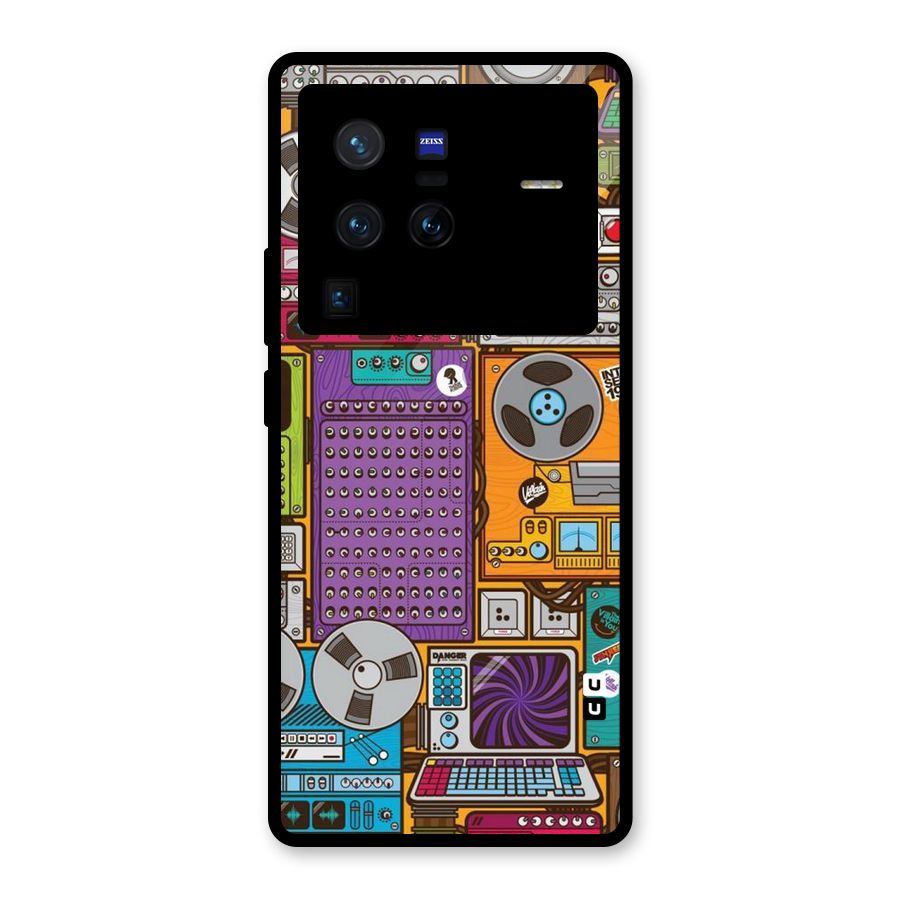 Music Decks Glass Back Case for Vivo X80 Pro