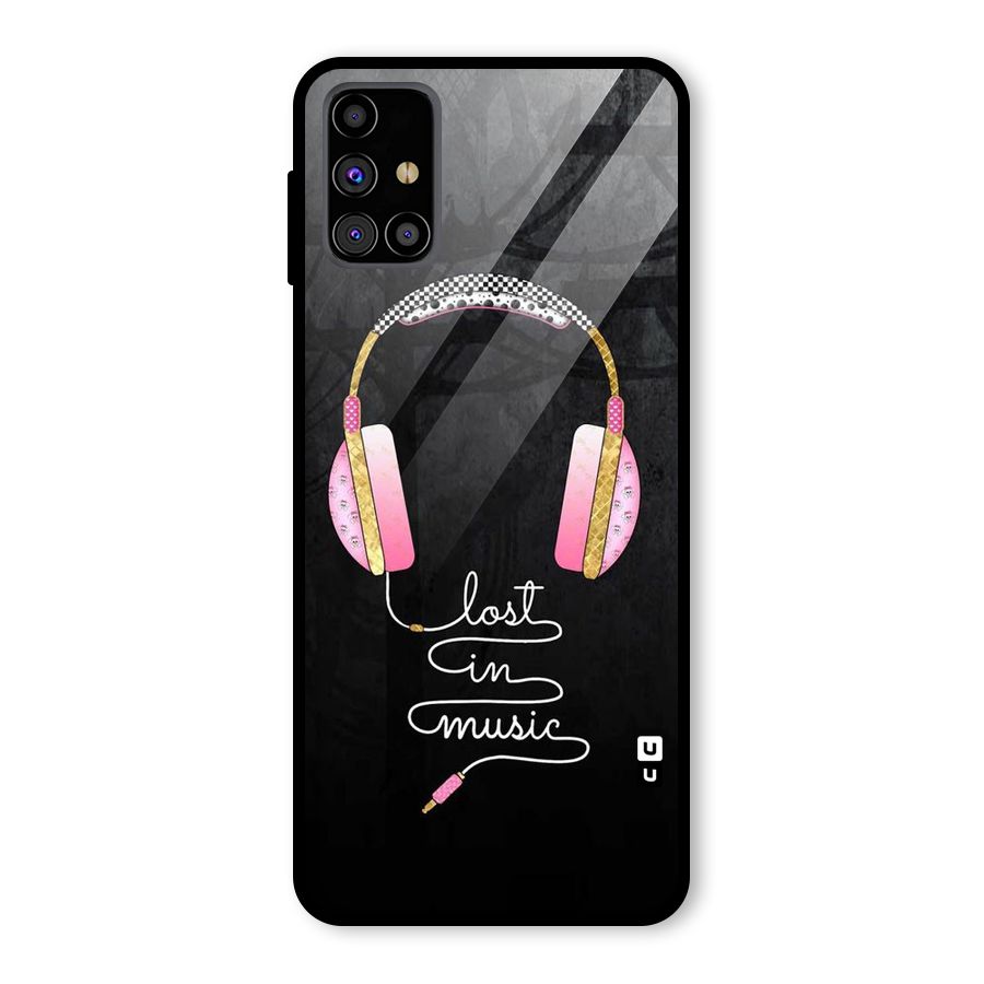 Music Lost Glass Back Case for Galaxy M31s