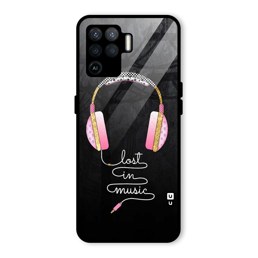 Music Lost Glass Back Case for Oppo F19 Pro