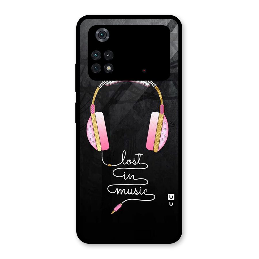 Music Lost Glass Back Case for Poco M4 Pro 4G