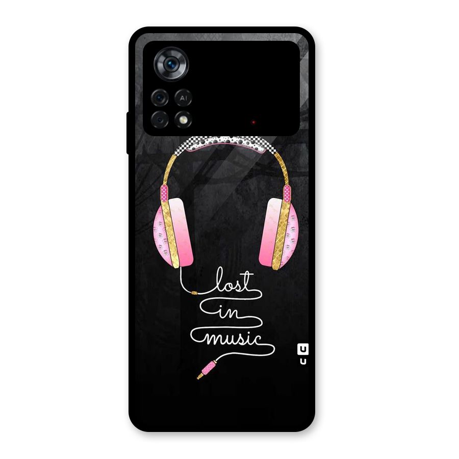 Music Lost Glass Back Case for Poco X4 Pro 5G