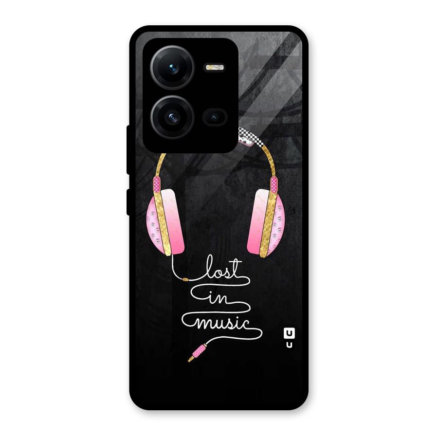 Music Lost Glass Back Case for Vivo V25