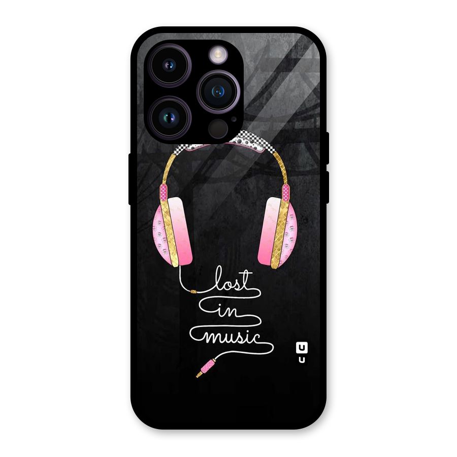 Music Lost Glass Back Case for iPhone 14 Pro