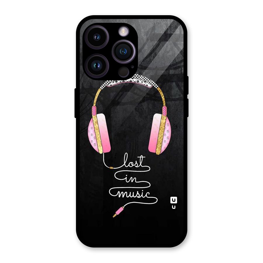 Music Lost Glass Back Case for iPhone 14 Pro Max