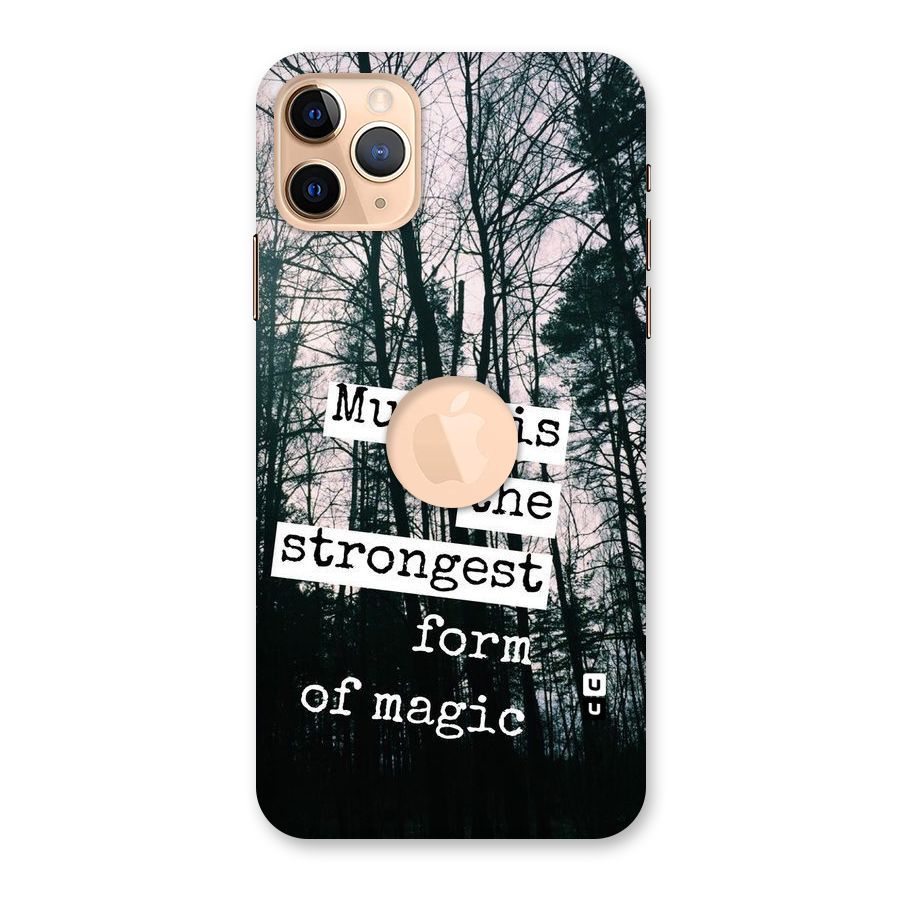 Music Magic Back Case for iPhone 11 Pro Max Logo Cut