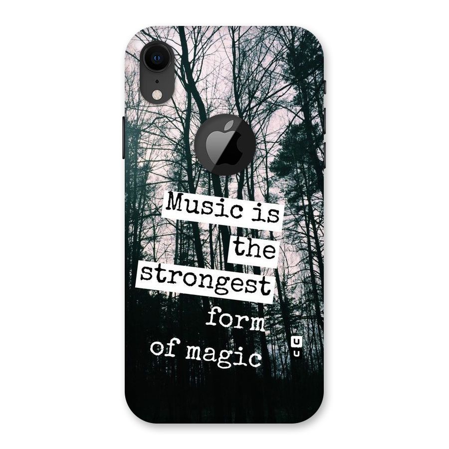 Music Magic Back Case for iPhone XR Logo Cut