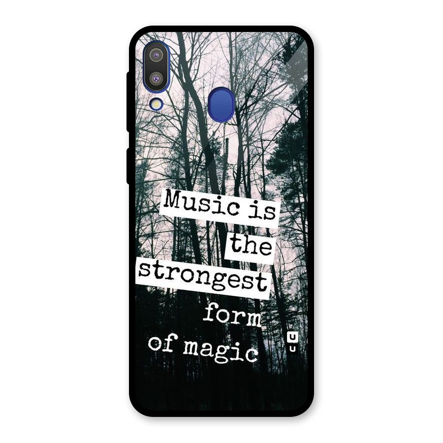 Music Magic Glass Back Case for Galaxy M20