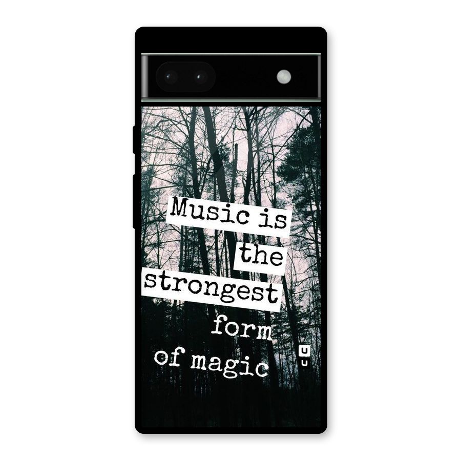 Music Magic Glass Back Case for Google Pixel 6a