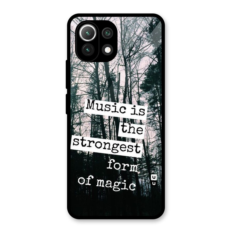 Music Magic Glass Back Case for Mi 11 Lite