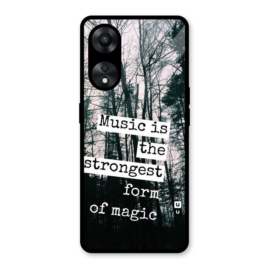Music Magic Glass Back Case for Oppo A78