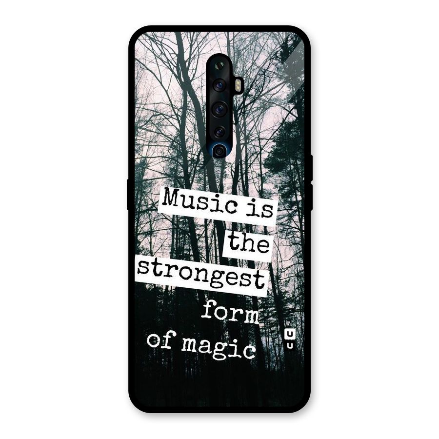 Music Magic Glass Back Case for Oppo Reno2 F