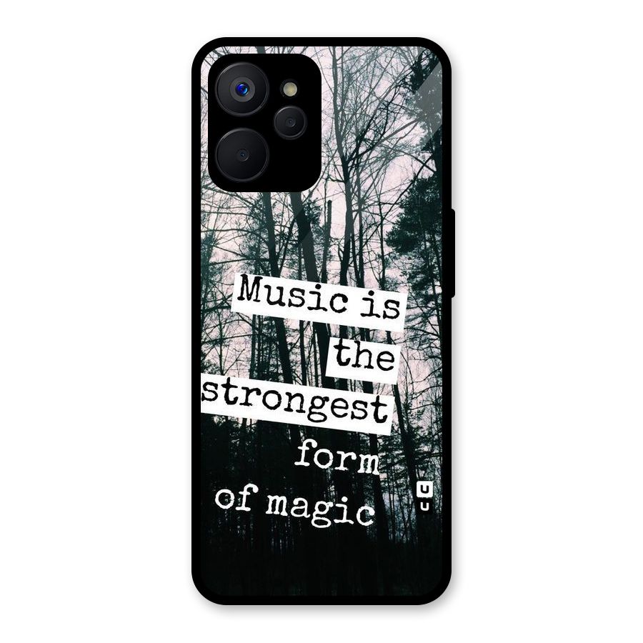Music Magic Glass Back Case for Realme 9i 5G