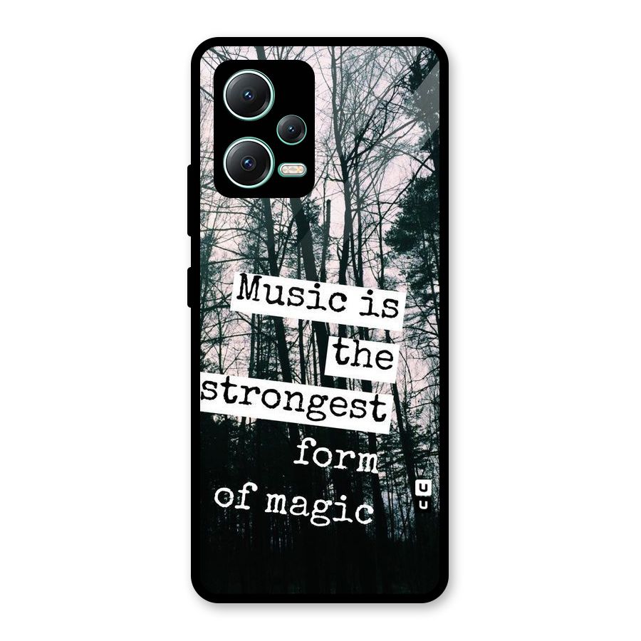 Music Magic Glass Back Case for Redmi Note 12 5G