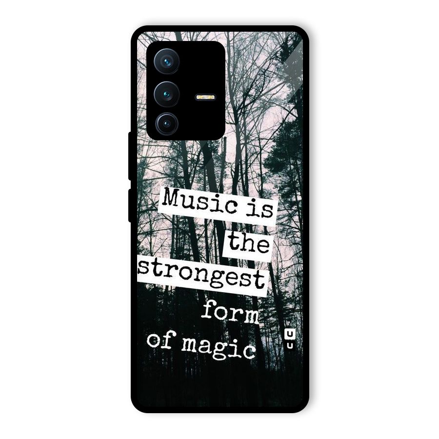 Music Magic Glass Back Case for Vivo V23 Pro